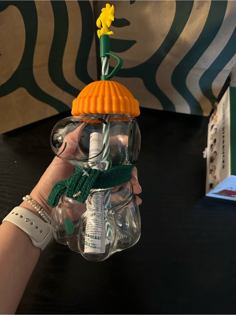 Starbucks Snoopy Glass